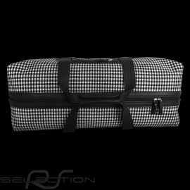 Porsche Luggage big travel bag 911 classic Pepita houndstooth / black leather