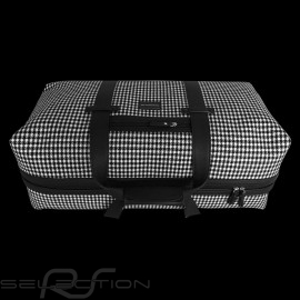 Porsche Luggage big travel bag 911 classic Pepita houndstooth / black leather