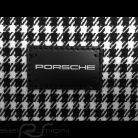 Großer Reisetasche 911 classic Pepita Hahnentritt / schwarze Leder