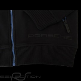 Porsche Hoodie Jacke Metropolitan Collection schwarz / blau - Herren