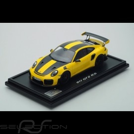 Porsche 911 GT2 RS typ 991 Nürburgring Rundenrekord 2017 gelb / schwarz 1/12 Spark WAX02206473