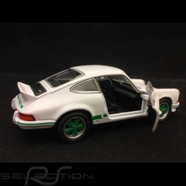 Porsche 911 Carrera RS 2.7 Spielzeug Reibung Welly weiß / grün