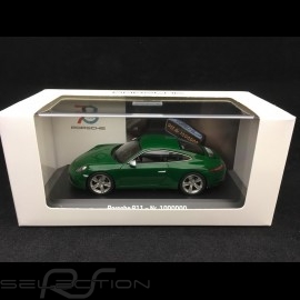 Porsche 911 type 991 Carrera S N° 1 million 1000000 Irish Green 70 years Edition 1/43 Spark MAP02003318