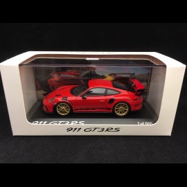 Porsche 911 GT3 RS type 991 Pack Weissach 2018 guards red 1/43 Spark WAX02020084