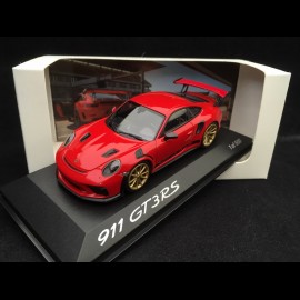 Porsche 911 GT3 RS type 991 Pack Weissach 2018 guards red 1/43 Spark WAX02020084