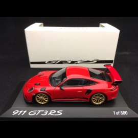 Porsche 911 GT3 RS type 991 Pack Weissach 2018 guards red 1/43 Spark WAX02020084