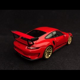 Porsche 911 GT3 RS type 991 Pack Weissach 2018 guards red 1/43 Spark WAX02020084