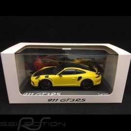 Porsche 911 GT3 RS type 991 Pack Weissach 2018 racing yellow / black 1/43 Minichamps WAX02020085