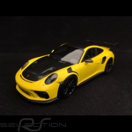 Porsche 911 GT3 RS type 991 Pack Weissach 2018 racing yellow / black 1/43 Minichamps WAX02020085