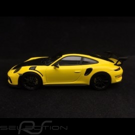 Porsche 911 GT3 RS type 991 Pack Weissach 2018 racing yellow / black 1/43 Minichamps WAX02020085