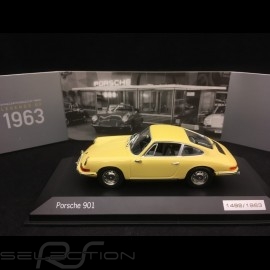 Porsche 901 Coupé 1963 gelb 1/43 Minichamps WAP0209110H