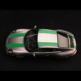 Porsche 911 R 2016 metallic grau / grünen streifen 1/43 SPARK WAP0201460G