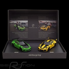 Set Porsche 911 GT3 RS / 911 GT2 RS Nürburgring Rekord 1/43 Minichams WAX02020087