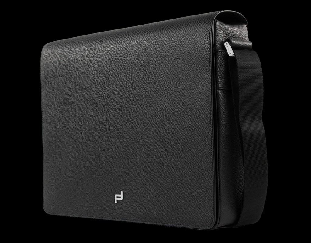 Porsche bag Laptop Messenger shoulder bag black leather French Classic  3.0 Porsche Design 4090001527 Elfershop