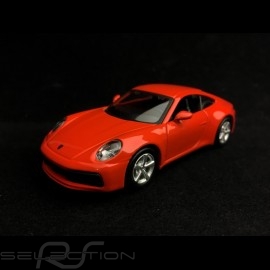 Porsche 911 type 992 Carrera 4S Coupe lava orange Pullback Spielzeug 1/43 WAP0200270K