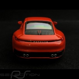 Porsche 911 type 992 Carrera 4S Coupe lava orange Pullback toy 1/43 Maisto WAP0200270K