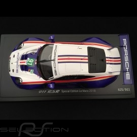 Porsche 911 RSR type 991 24h du Mans 2018 n° 91 Rothmans colors Porsche 70 years 1/18 Spark WAP0219240K