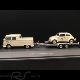 Set VW T1 mit Anhänger und VW Käfer Nr. 53 Herbie 1/43 Schuco 450374200