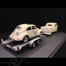 Set VW T1 mit Anhänger und VW Käfer Nr. 53 Herbie 1/43 Schuco 450374200