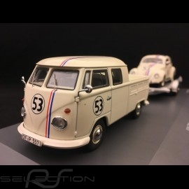 Set VW T1 mit Anhänger und VW Käfer Nr. 53 Herbie 1/43 Schuco 450374200