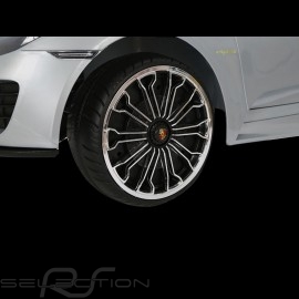 Batterie-auto Elektrotransporter für Kinder 12V Porsche 918 Spyder Silbergrau