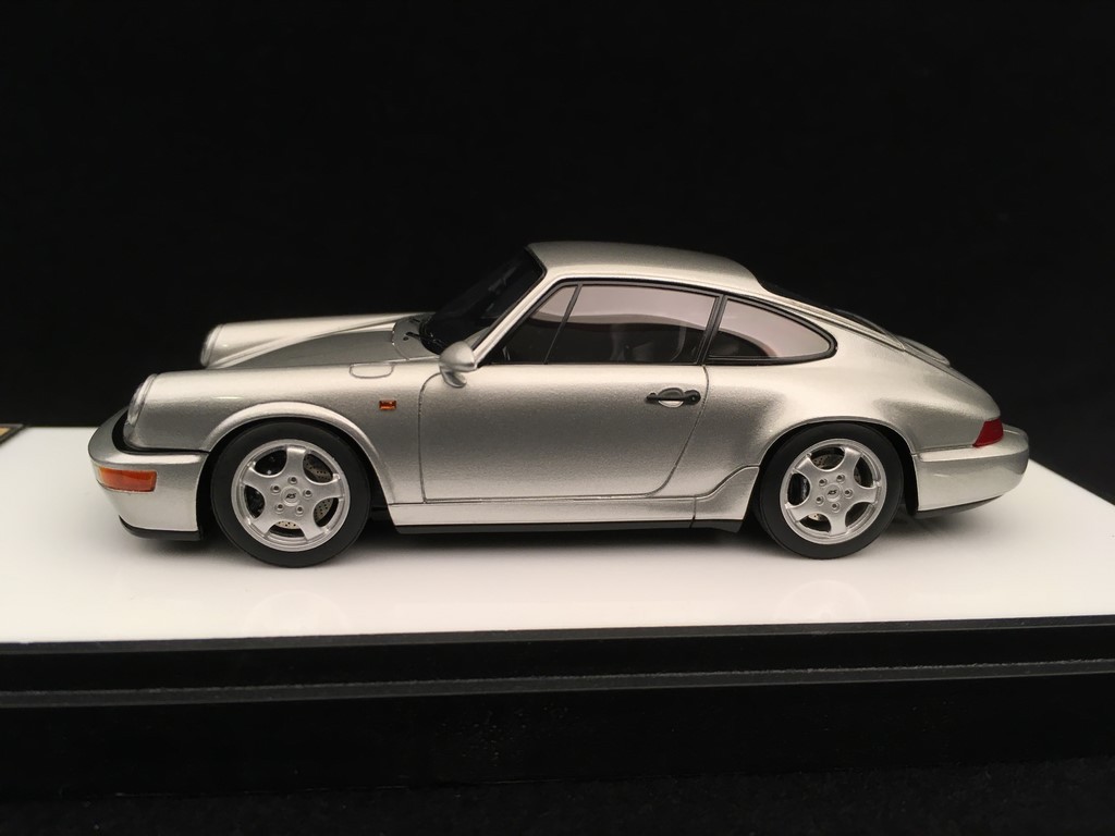 Porsche 911 type 964 Carrera RS 1992 silver grey 1/43 Make Up