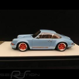 Singer Porsche 911 type 964 Gulf blue 1/43 Make Up Vision VM111A
