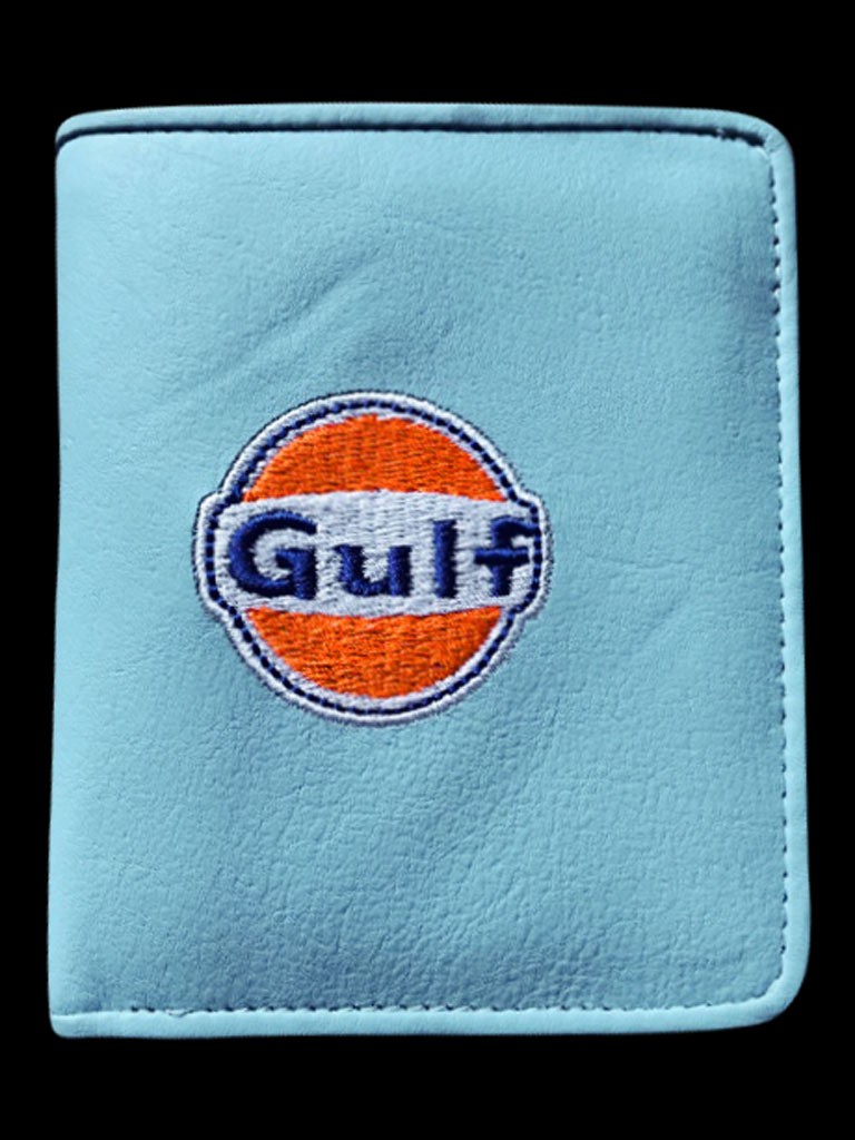 Gulf Wallet Card holder and coin purse cobalt blue leather
