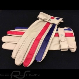 Driving Gloves Gulf cream leather