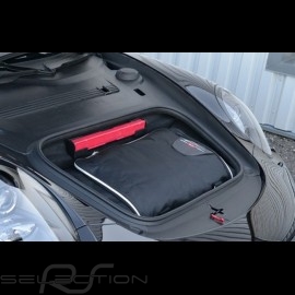 Porsche 996 Reisegepäck Maßgefertigt aus schwarzem Stoff - Trolley und Reisetasche