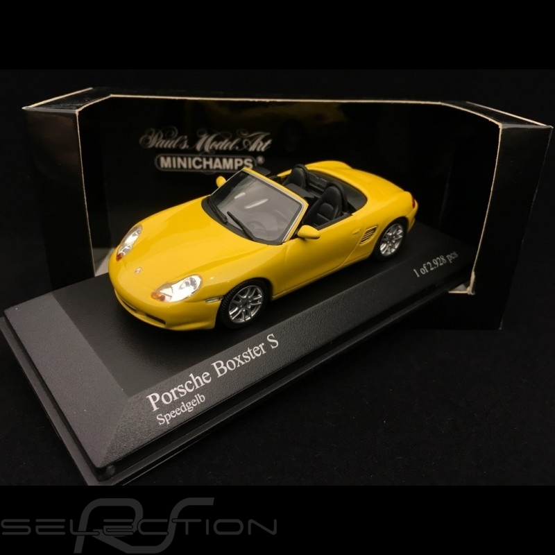 Porsche Boxster S 986 2002 Speed yellow 1/43 Minichamps 400062072 