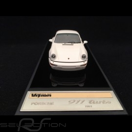 Porsche 911 type 964 Turbo 3.3 1991 white 1/43 Make Up Vision VM123D