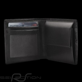 Porsche Geldbörse Kreditkartenhalter 3 Klappen Sport Classic schwarze Leder Porsche WAP0300160D