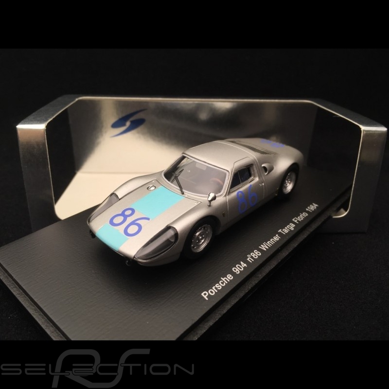 Miniature CMC Porsche 904 GTS #86 – 1/18, étain, Vainqueur Targa Florio 1964
