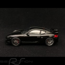 Porsche Cayman GT4 2015 black Porsche silver stripe 1/43 Schuco 450758900
