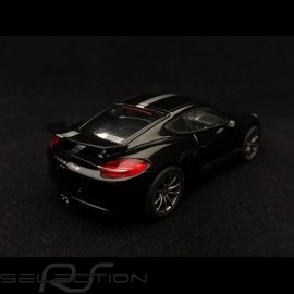 Porsche Cayman GT4 2015 black Porsche silver stripe 1/43 Schuco 450758900