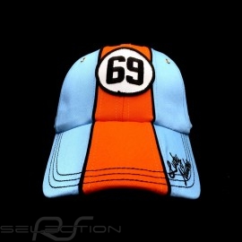 Cap Gulf Vintage 69 Lucky Number blau / orange