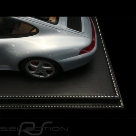 1/12 showcase for Porsche model Black leatherette base premium quality