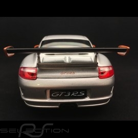 Porsche 911 GT3 RS 997 phase II graü / orange streifen 2007 1/18 Welly 18015