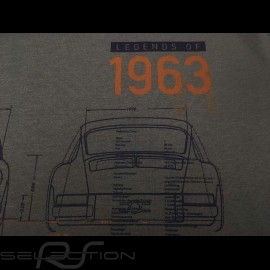 Porsche T-shirt 901 Classic Legends of 1963 grau Porsche WAP931K0SR - Unisex
