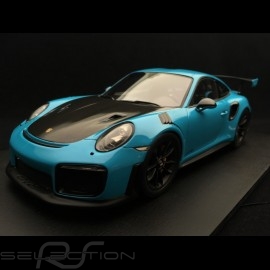 Porsche 911 GT2 RS 991 2018  Miamiblau / kohlenstoff 1/18 Spark 18S281