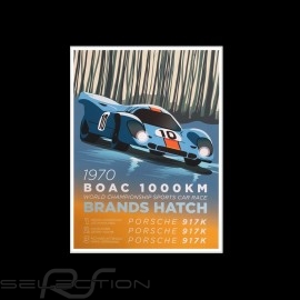 Toile imprimée 24H du Mans 1982 triple victoire Porsche 956 LH Rothmans