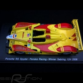 Porsche RS Spyder n° 7 Penske Racing Winner Sebring 12h 2008 1/43 Spark 43SE08