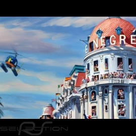 Tour de France Auto 1959 original drawing by Benjamin Freudenthal