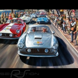 Tour de France Auto 1959 original drawing by Benjamin Freudenthal