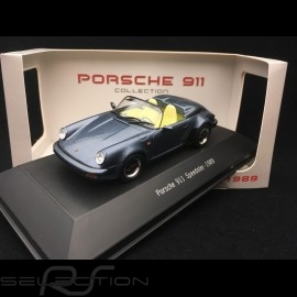 Porsche 911 Speedster 1989 metallic blue 1/43 Atlas 7114015