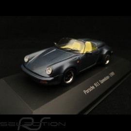 Porsche 911 Speedster 1989 metallic blue 1/43 Atlas 7114015