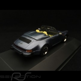 Porsche 911 Speedster 1989 metallic blue 1/43 Atlas 7114015