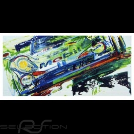 Porsche 911 GT1 Winner 24h Le Mans 1998 Reproduction of an Uli Hack original painting