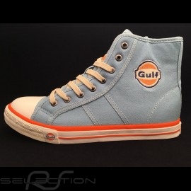 Gulf Hi-top sneaker / basket shoes Vintage design Gulf blue - men